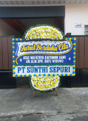 Papan Bunga Duka di Gido